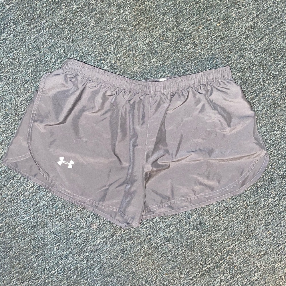 Grey Underarmour running shorts